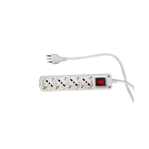 MULTIPRESA CON INTERRUTTORE 'IDEAL STAR' 6 posti IDEAL STAR