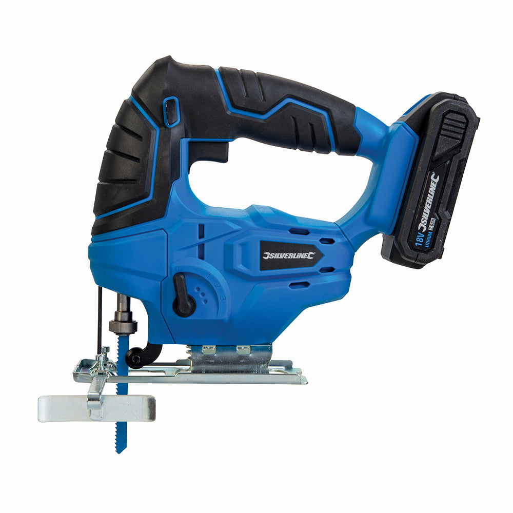 Silverline 947242 seghetto alternato  da 18 V, 1 batteria agli ioni di litio da 2,0 Ah Eternal Brico