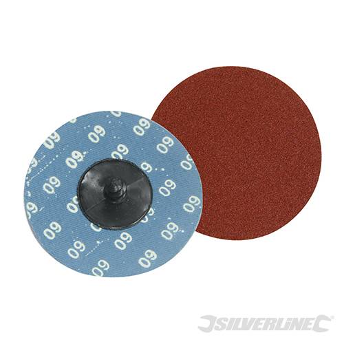 Dischi a scatto 75mm in ossido di alluminio grana 60 80 120 offerta silverline Silverline