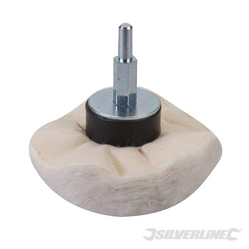 Spugna di lucidatura in cotone morbido per trapani elettrici diametro 6mm silverline Silverline
