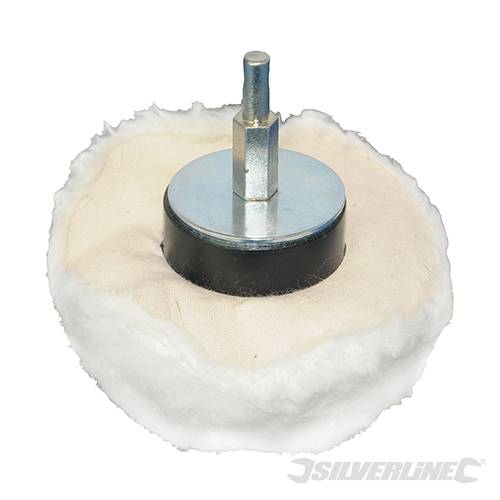 Spugna di lucidatura in cotone morbido per trapani elettrici diametro 6mm silverline Silverline