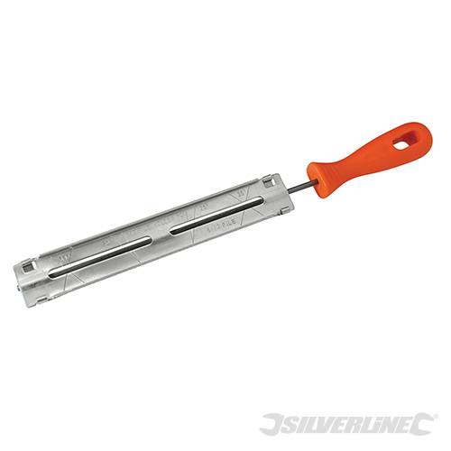 Lime per affilare le catene della motosega 4,0 mm e 4,8 mm Silverline Silverline