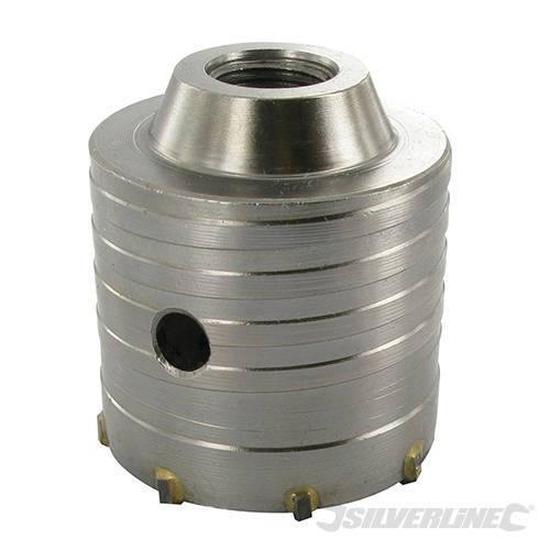 Fresa carotatrice a tazza per muri in TCT e acciaio robusto Silverline 595769 silverline