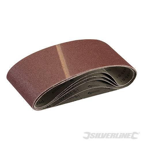 Nastri abrasivi 100 x 610mm per levigatrici a nastro in ossido di alluminio silverline Silverline