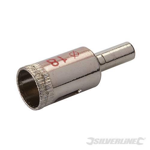 Sega a tazza diamantata per forare piastrelle , vetro, marmo, ardesia e gres porcellanato varie mis. silverline