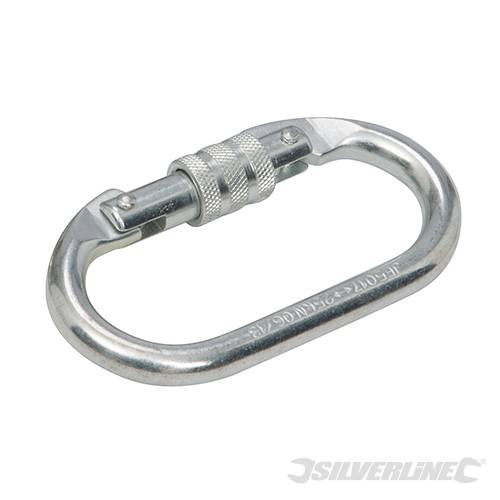 Moschettone a ghiera in acciaio avvitabile 19 mm Silverline Silverline