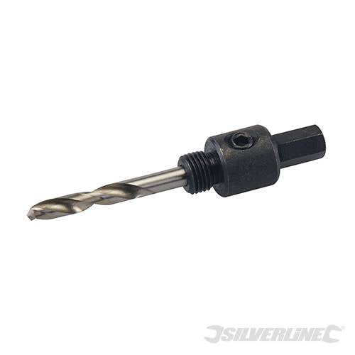 Mandrino per seghe a tazza bimetallica 6 mm ad attacco esagonale Silverline con HSS inclusa Silverline