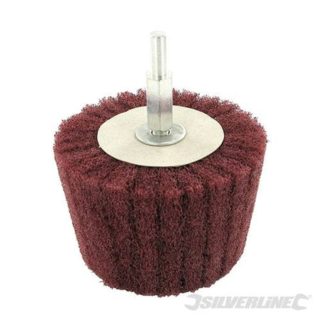 Spugna lamellare cilindrica in fibra di nylon ideale per levigatura e pulitura di legno e metallo Silverline
