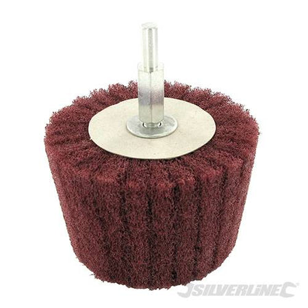 Spugna lamellare cilindrica in fibra di nylon ideale per levigatura e pulitura di legno e metallo Silverline