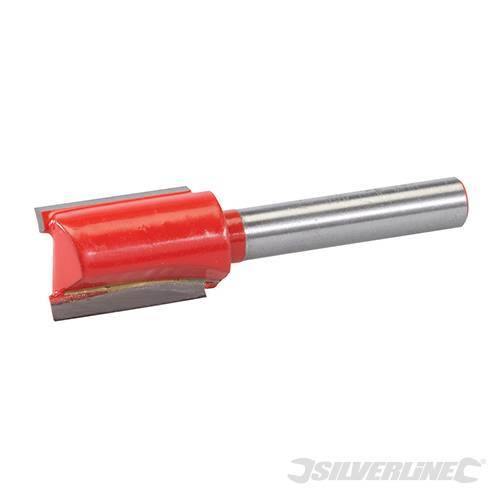 Fresa diritta metrica 1/4" in acciaio temprato da 3 x 12 mm a 20 x 20 mm silverline Silverline