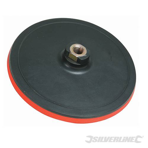 Platorello fissaggio a strappo per l'uso con spugne di lucidatura cuffie e dischi silverline Silverline