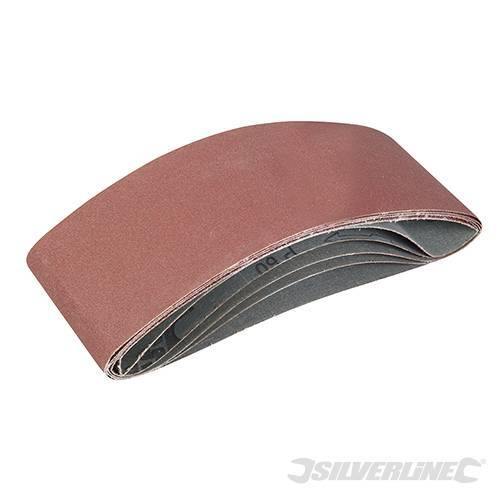 Nastri abrasivi 100 x 610mm per levigatrici a nastro in ossido di alluminio silverline Silverline