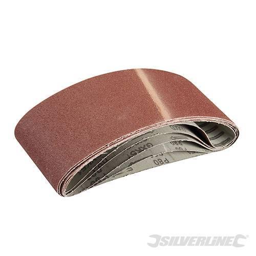 Nastri abrasivi 100 x 610mm per levigatrici a nastro in ossido di alluminio silverline Silverline
