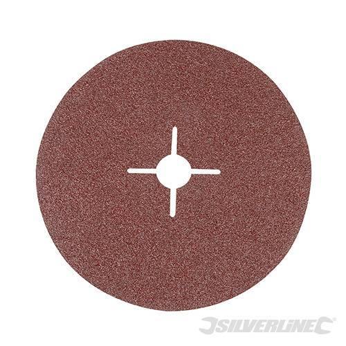 Dischi silverline in ossido di alluminio con foro tondo per smerigliatrici angolari varie grane Silverline