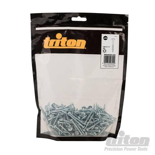 Set di Viti a Scomparsa Filettate Zincate 8x1-1/2" Testa a Rondella Triton Triton