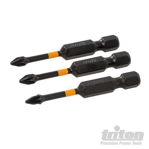 Punte da impatto a taglio per cacciavite avvitatori elettrici trapani 3pz Triton Triton