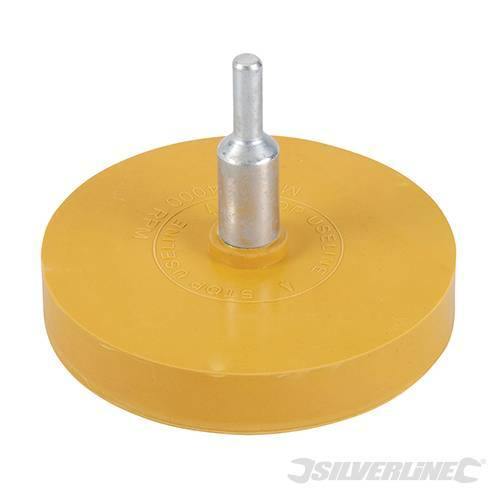 Cuscinetto in gomma per cancellare per trapani con mandrino 6mm offerta silverline Silverline