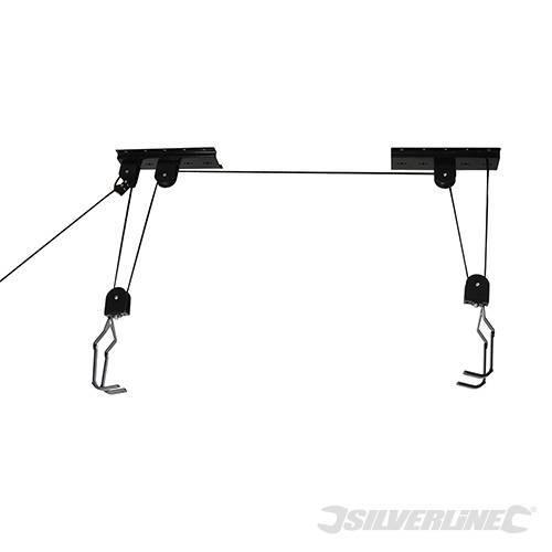 Supporto sollevatore di biciclette con meccanismo di blocco Silverline 20kg Silverline