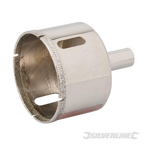 Sega a tazza diamantata per forare piastrelle , vetro, marmo, ardesia e gres porcellanato varie mis. silverline
