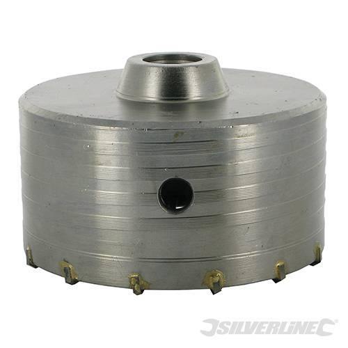Fresa carotatrice a tazza per muri in TCT e acciaio robusto Silverline 595769 silverline