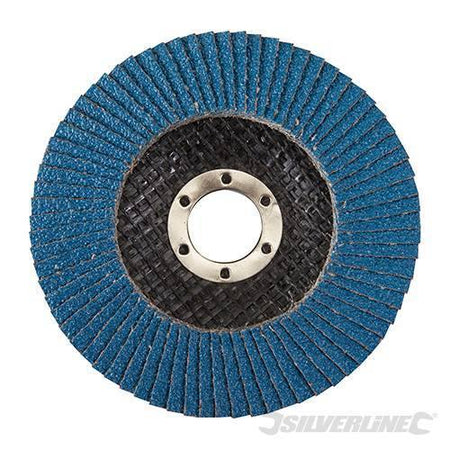 Disco a lamelle in zirconio per l'utilizzo con smerigliatrici angolari nuovo prodotto silverline Silverline