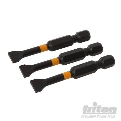 Punte da impatto a taglio per cacciavite avvitatori elettrici trapani 3pz Triton Triton