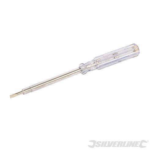 Cacciavite tester rete elettrica con neon indicatore Silverline 110- 250 V AC Silverline