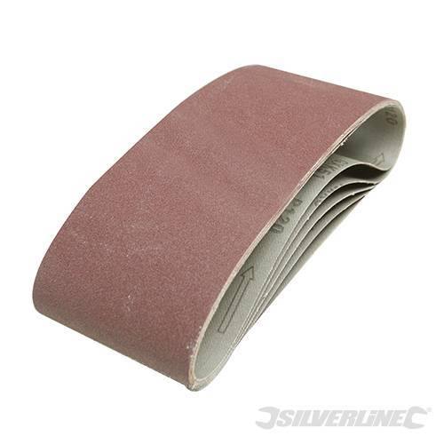 Nastri abrasivi 100 x 610mm per levigatrici a nastro in ossido di alluminio silverline Silverline