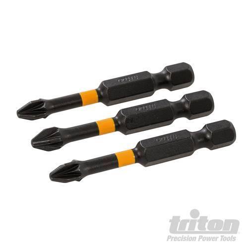Punte da impatto a taglio per cacciavite avvitatori elettrici trapani 3pz Triton Triton