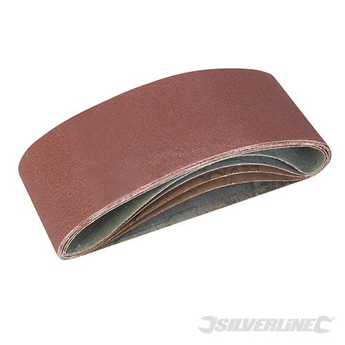 Nastri abrasivi 75 x 457mm in ossido di alluminio per levigatrici a nastro offerta silverline Silverline