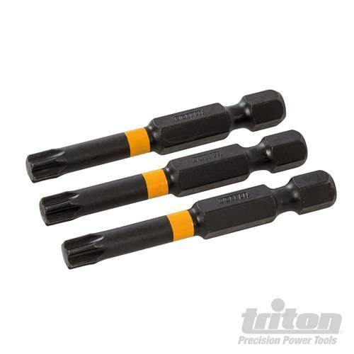 Punte da impatto a taglio per cacciavite avvitatori elettrici trapani 3pz Triton Triton
