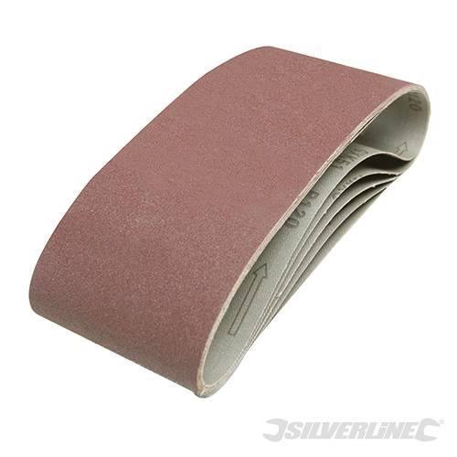 Nastri abrasivi 100 x 610mm per levigatrici a nastro in ossido di alluminio silverline Silverline
