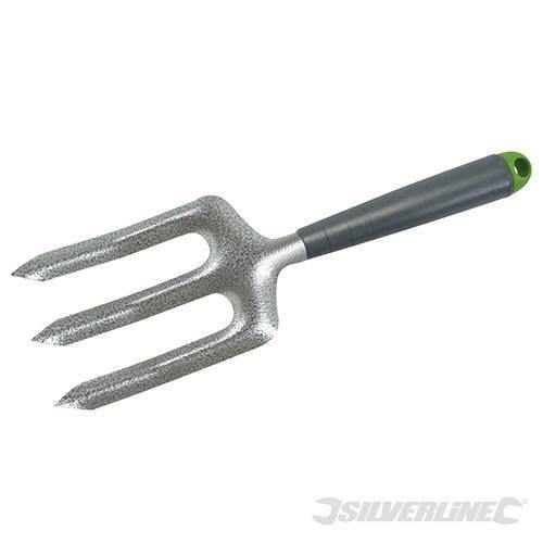 Forca a mano a 3 denti in acciaio verniciato Silverline 300 mm Silverline