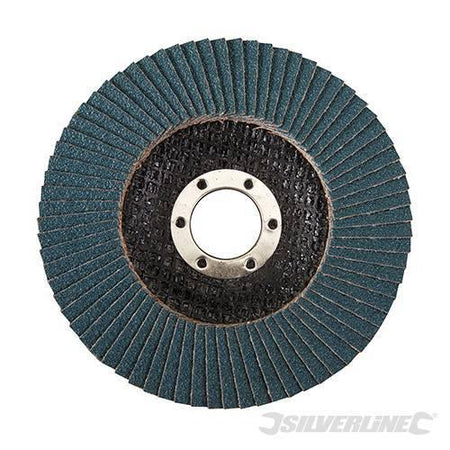 Disco a lamelle in zirconio per l'utilizzo con smerigliatrici angolari nuovo prodotto silverline Silverline