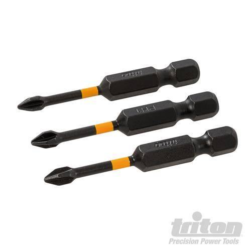 Punte da impatto a taglio per cacciavite avvitatori elettrici trapani 3pz Triton Triton