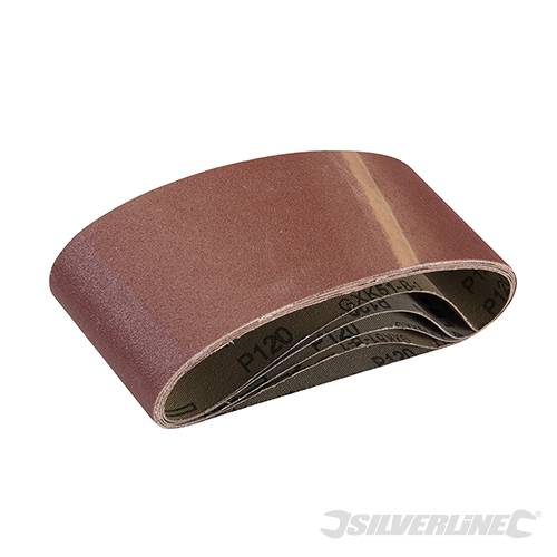 Nastri abrasivi 75 x 457mm in ossido di alluminio per levigatrici a nastro offerta silverline Silverline