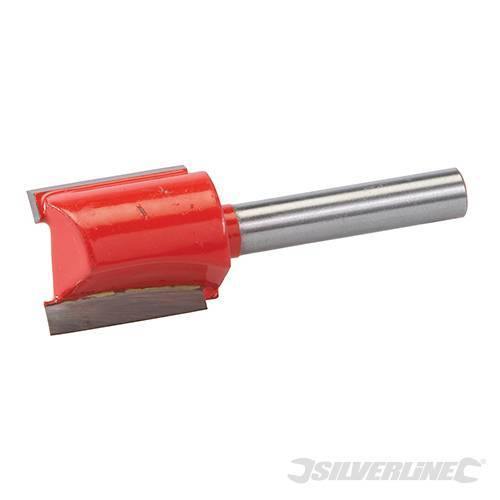 Fresa diritta metrica 1/4" in acciaio temprato da 3 x 12 mm a 20 x 20 mm silverline Silverline