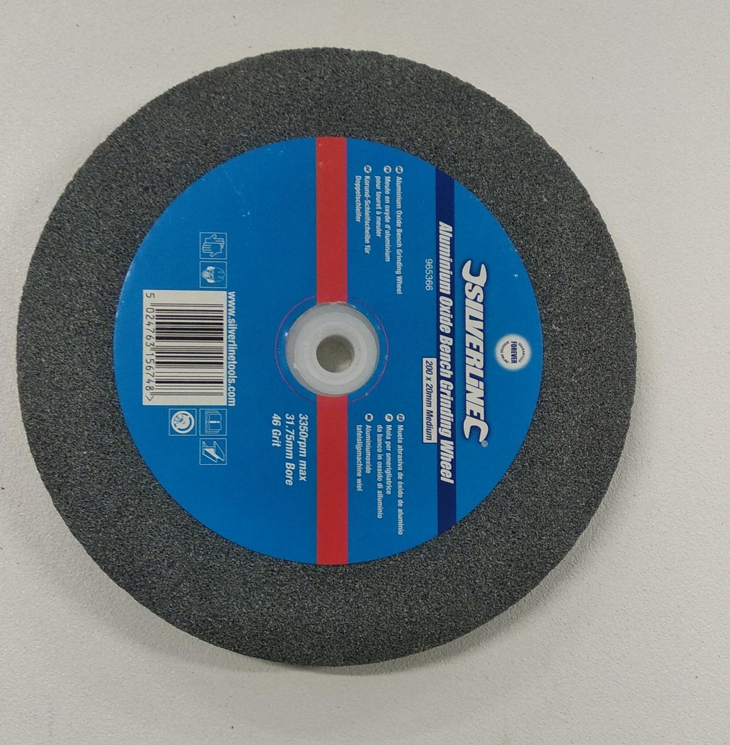 Mola per smerigliatrice da banco in carburo di silicio verde Silverline 150e200 x 20mm Silverline