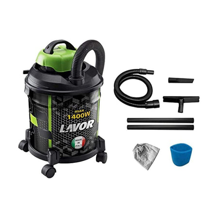 Aspiratore solidi e liquidi multifunzione da 1400 W con fusto da 20 litri Joker 1400 S Lavor Lavor