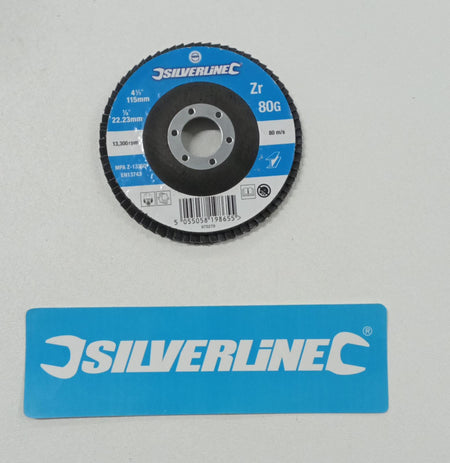 Disco silverline con  circonio  per la smerigliatura di metalli 115 x 22,23 con grana da 40 60 80 Eternal Brico