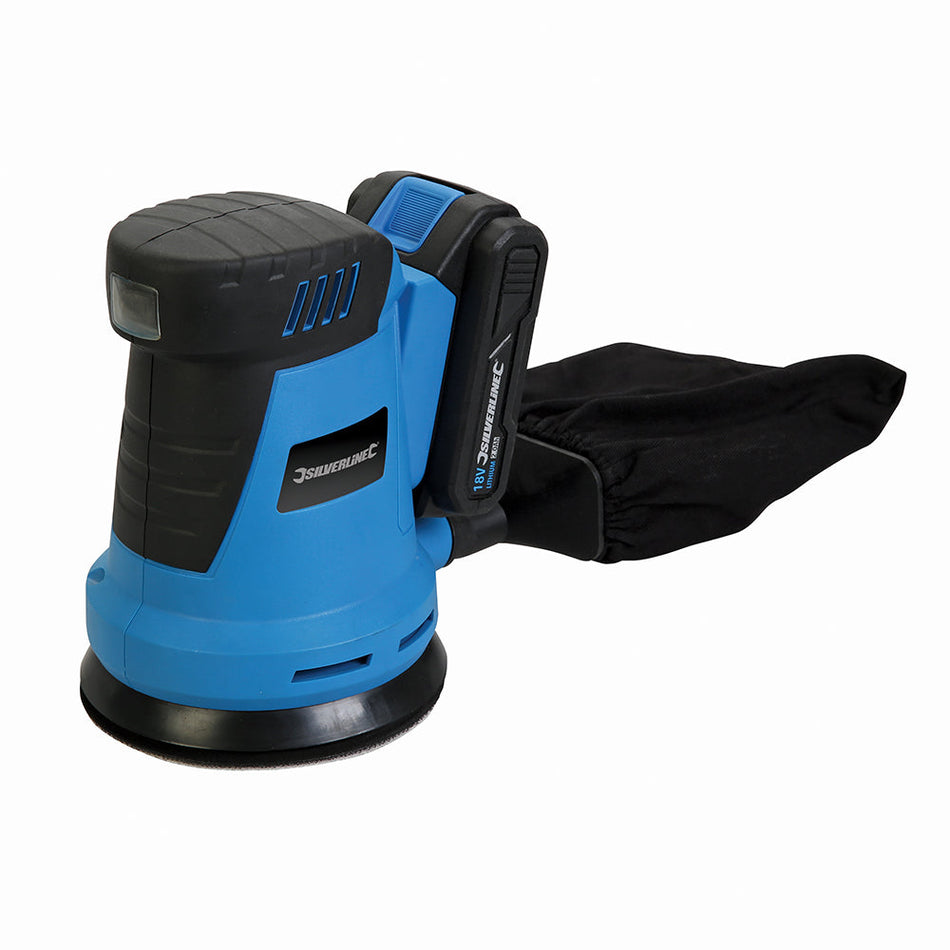 Levigatrice orbitale casuale 18 V 125 mm - 18 V Silverline Eternal Brico