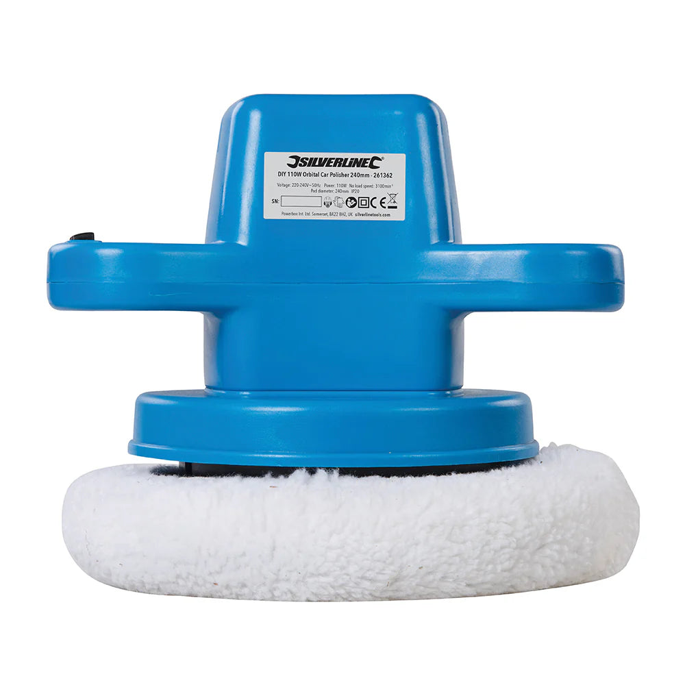 Lucidatrice orbitale per veicoli 110W 240mm Silverline Silverline