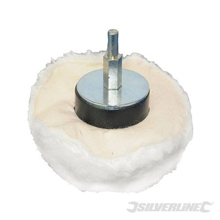 Spugna di lucidatura in cotone morbido per trapani elettrici diametro 6mm silverline Silverline