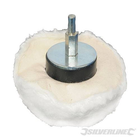Spugna di lucidatura in cotone morbido per trapani elettrici diametro 6mm silverline Silverline