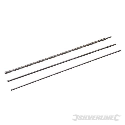 Set 3pz Punte SDS+ per Muratura 1000mm 12, 16, 24 Silverline Silverline