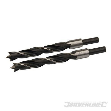 Punte con punta di centraggio e scanalatura doppia per legno Silverline 612120 silverline