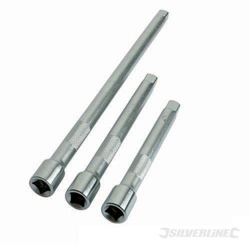 Set 3 prolunghe Silverline cricchetto in acciaio attacco 1/2" meccanica Prezzo Silverline