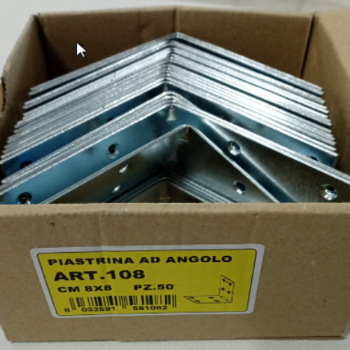 Piastrina ad angolo cm 8 x 8 Eternal Brico