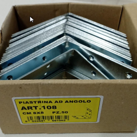 Piastrina ad angolo cm 8 x 8 Eternal Brico