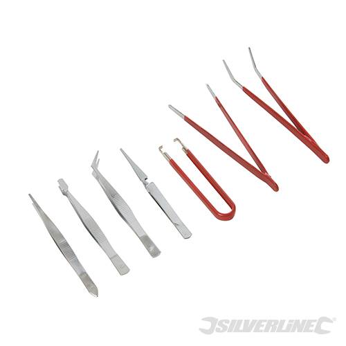 Set di pinzette per vari lavorio Silverline 7 pezzi Silverline